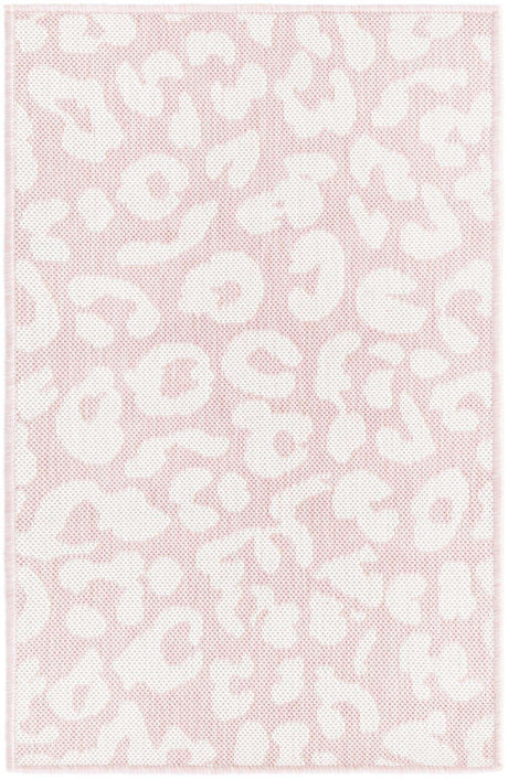Pink Ivory 2' x 3' 1 Outdoor Safari Rectangle Rug