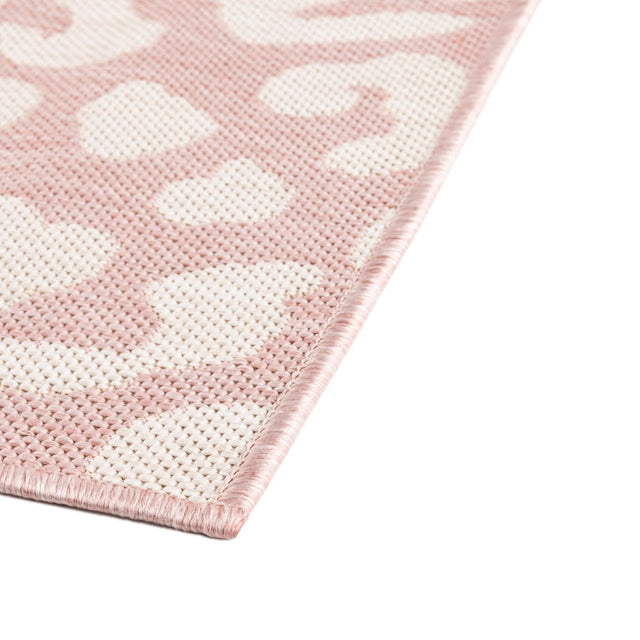 Pink Ivory 10' x 10' Outdoor Safari Square Area Rug Weather Resistant for Patio, Deck, Terrace, Balcony, Porch Animal Print Wildlife Nature Carpet for Sale at Rug Engine