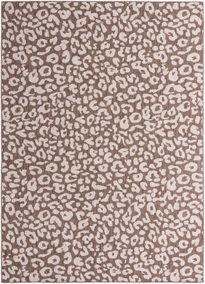 Brown 10' x 14' 1 Outdoor Safari Rectangle Area Rug Weather Resistant for Patio, Deck, Terrace, Balcony, Porch Animal Print Wildlife Nature Carpet for Sale at Rug Engine