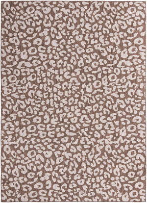 Brown 10' x 14' 1 Outdoor Safari Rectangle Area Rug Weather Resistant for Patio, Deck, Terrace, Balcony, Porch Animal Print Wildlife Nature Carpet for Sale at Rug Engine