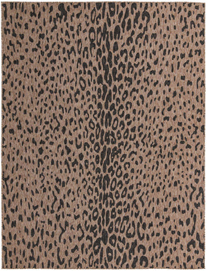 Natural 9' x 12' Outdoor Safari Rectangle Area Rug Weather Resistant for Patio, Deck, Terrace, Balcony, Porch Animal Print Wildlife Nature Carpet for Sale at Rug Engine