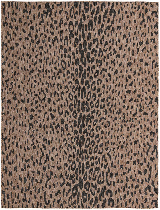 Natural 9' x 12' Outdoor Safari Rectangle Area Rug Weather Resistant for Patio, Deck, Terrace, Balcony, Porch Animal Print Wildlife Nature Carpet for Sale at Rug Engine