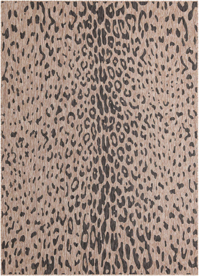 Natural 7' 10 x 11' Outdoor Safari Rectangle Area Rug Weather Resistant for Patio, Deck, Terrace, Balcony, Porch Animal Print Wildlife Nature Carpet for Sale at Rug Engine