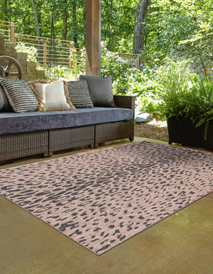 Natural 7' 1 x 10' Outdoor Safari Rectangle Area Rug Weather Resistant for Patio, Deck, Terrace, Balcony, Porch Animal Print Wildlife Nature Carpet for Sale at Rug Engine