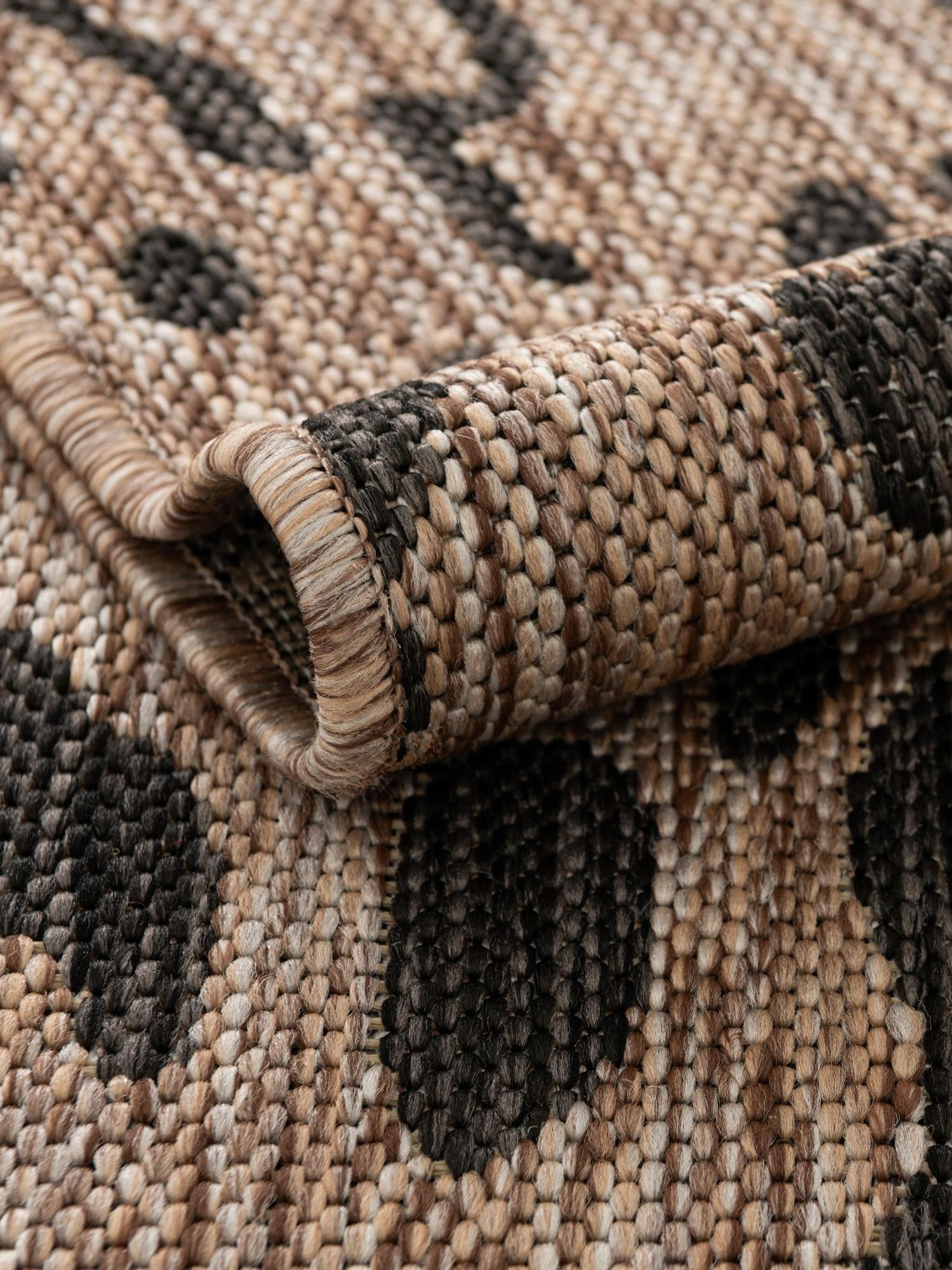 Natural 4' 1 x 6' 1 Outdoor Safari Rectangle Area Rug Weather Resistant for Patio, Deck, Terrace, Balcony, Porch Animal Print Wildlife Nature Carpet for Sale at Rug Engine