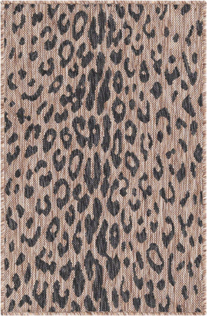 Natural 2' x 3' 1 Outdoor Safari Rectangle Area Rug Weather Resistant for Patio, Deck, Terrace, Balcony, Porch Animal Print Wildlife Nature Carpet for Sale at Rug Engine