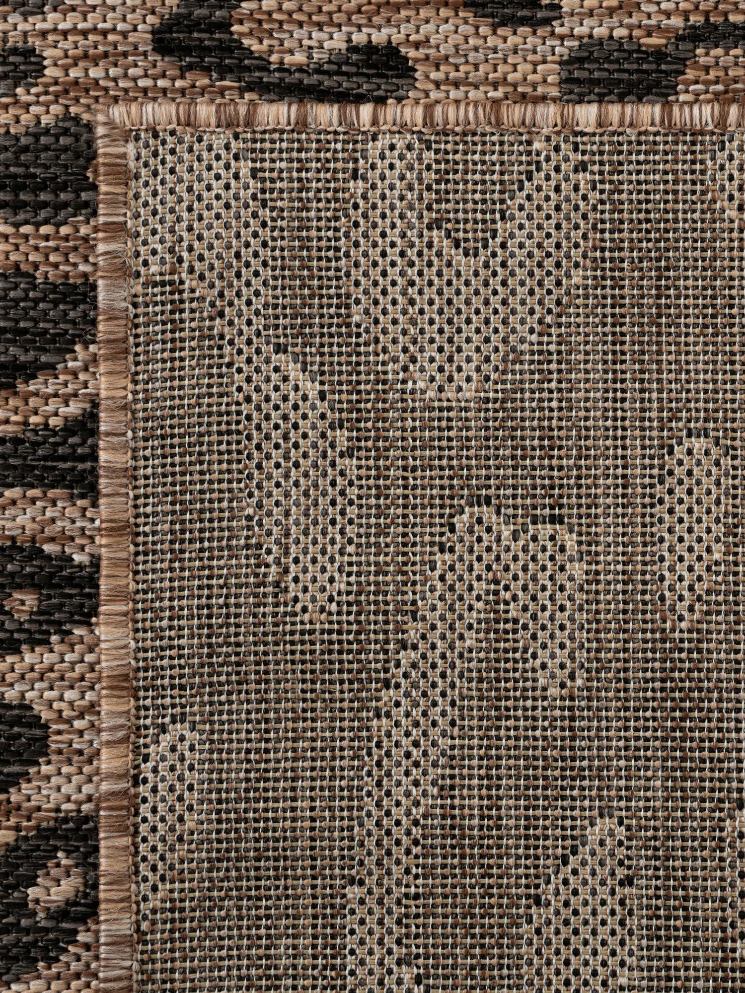 Natural 6' 1 x 6' 1 Outdoor Safari Square Area Rug Weather Resistant for Patio, Deck, Terrace, Balcony, Porch Animal Print Wildlife Nature Carpet for Sale at Rug Engine