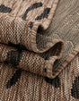 Natural 7' 10 x 7' 10 Outdoor Safari Square Area Rug Weather Resistant for Patio, Deck, Terrace, Balcony, Porch Animal Print Wildlife Nature Carpet for Sale at Rug Engine