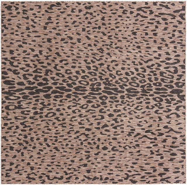Natural 10' x 10' Outdoor Safari Square Area Rug Weather Resistant for Patio, Deck, Terrace, Balcony, Porch Animal Print Wildlife Nature Carpet for Sale at Rug Engine