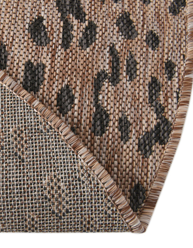 Natural 13' 1 x 13' 1 Outdoor Safari Round Area Rug Weather Resistant for Patio, Deck, Terrace, Balcony, Porch Animal Print Wildlife Nature Carpet for Sale at Rug Engine