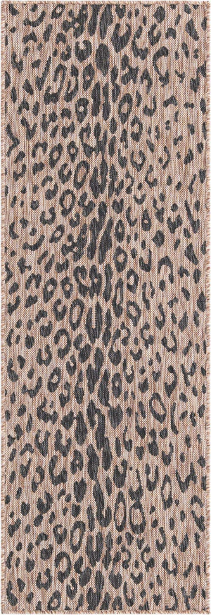Natural 2' x 6' 1 Outdoor Safari Runner Area Rug Weather Resistant for Patio, Deck, Terrace, Balcony, Porch Animal Print Wildlife Nature Carpet for Sale at Rug Engine