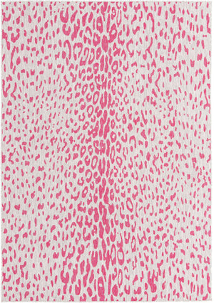 Pink Gray 7' 10 x 11' Outdoor Safari Rectangle Area Rug Weather Resistant for Patio, Deck, Terrace, Balcony, Porch Animal Print Wildlife Nature Carpet for Sale at Rug Engine