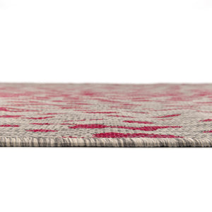 Pink Gray 7' 10 x 11' Outdoor Safari Rectangle Area Rug Weather Resistant for Patio, Deck, Terrace, Balcony, Porch Animal Print Wildlife Nature Carpet for Sale at Rug Engine