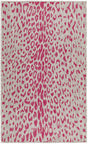 Pink Gray 3' 1 x 5' 3 Outdoor Safari Rectangle Area Rug Weather Resistant for Patio, Deck, Terrace, Balcony, Porch Animal Print Wildlife Nature Carpet for Sale at Rug Engine