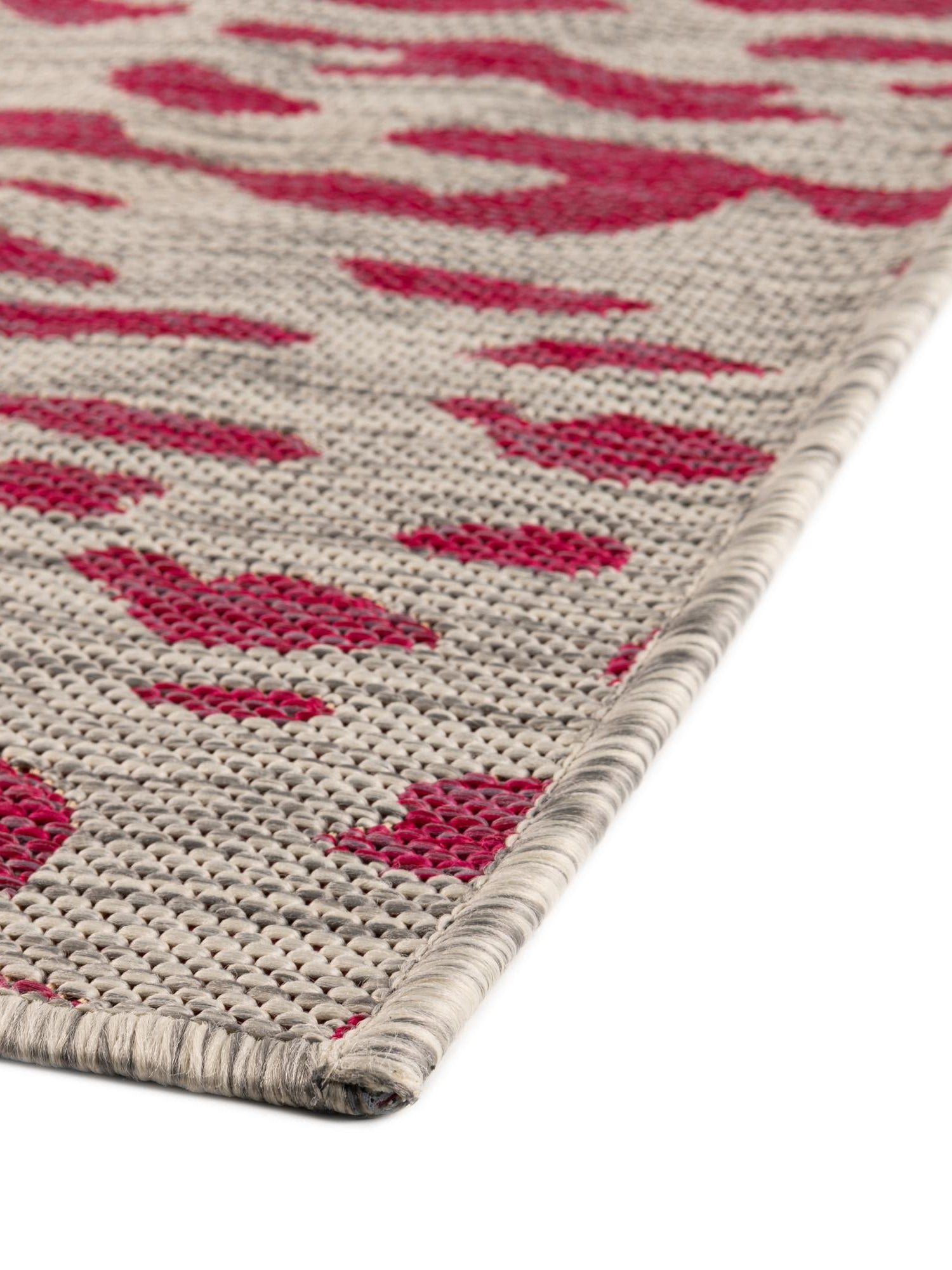 Pink Gray 2' x 8' Outdoor Safari Runner Area Rug Weather Resistant for Patio, Deck, Terrace, Balcony, Porch Animal Print Wildlife Nature Carpet for Sale at Rug Engine