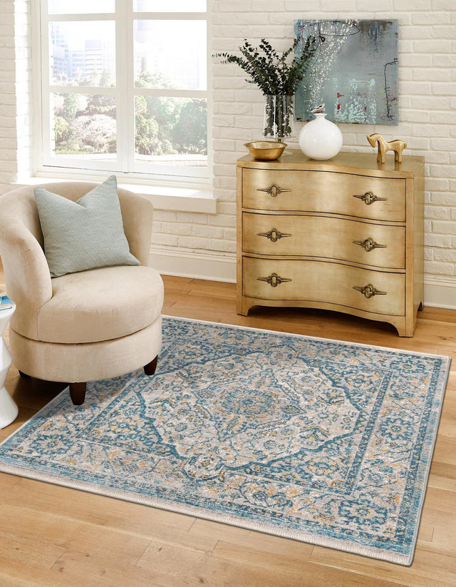 Light Gray 7' 10 x 7' 10 Lola Square Area Rug Polypropylene With Jute Backing Traditional Pattern Easy Clean Carpet for Home Interior Design for Sale at Rug Engine