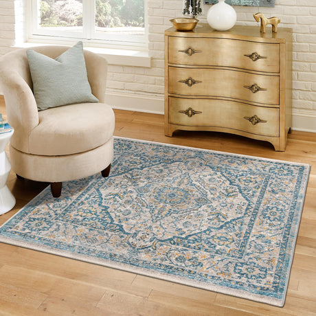 Light Gray 3' 11 x 3' 11 Lola Square Area Rug Polypropylene With Jute Backing Traditional Pattern Easy Clean Carpet for Home Interior Design for Sale at Rug Engine
