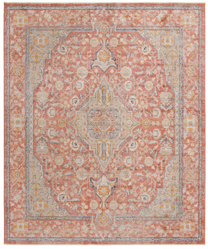Brick Red 10' x 12' 4 Lola Rectangle Area Rug Polypropylene With Jute Backing Traditional Pattern Easy Clean Carpet for Home Interior Design for Sale at Rug Engine