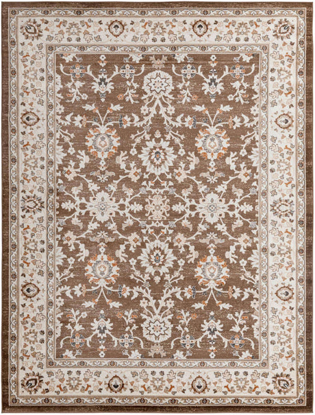 Brown 9' x 12' Charlotte Rectangle Area Rug 100% Polypropylene With Jute Backing Traditional Classical Durable Carpet for Living Dining Office Rooms for Sale at Rug Engine