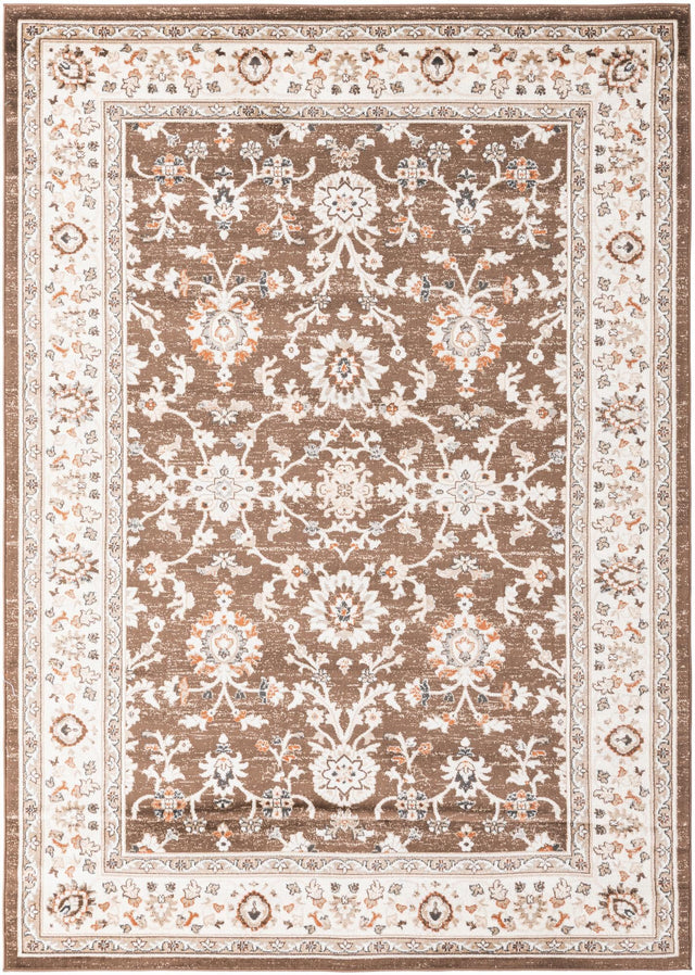 Brown 7' 1 x 10' Charlotte Rectangle Area Rug 100% Polypropylene With Jute Backing Traditional Classical Durable Carpet for Living Dining Office Rooms for Sale at Rug Engine