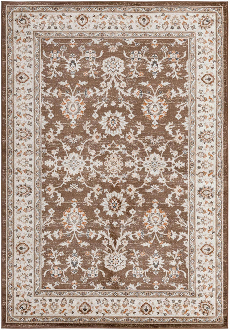 Brown 6' 1 x 9' Charlotte Rectangle Area Rug 100% Polypropylene With Jute Backing Traditional Classical Durable Carpet for Living Dining Office Rooms for Sale at Rug Engine