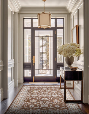 Brown 6' 1 x 9' Charlotte Rectangle Area Rug 100% Polypropylene With Jute Backing Traditional Classical Durable Carpet for Living Dining Office Rooms for Sale at Rug Engine