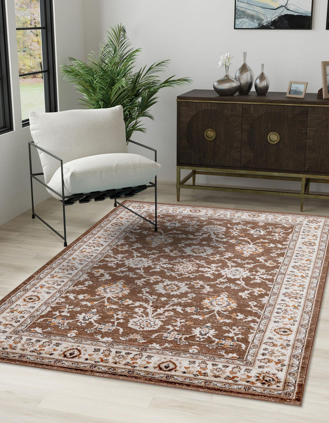 Brown 10' x 14' 1 Charlotte Rectangle Area Rug 100% Polypropylene With Jute Backing Traditional Classical Durable Carpet for Living Dining Office Rooms for Sale at Rug Engine