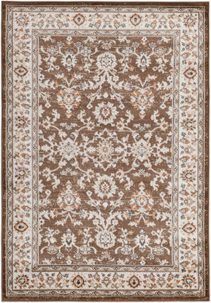 Brown 4' 1 x 6' 1 Charlotte Rectangle Area Rug 100% Polypropylene With Jute Backing Traditional Classical Durable Carpet for Living Dining Office Rooms for Sale at Rug Engine
