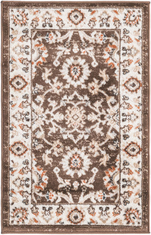 Brown 2' x 3' 1 Charlotte Rectangle Area Rug 100% Polypropylene With Jute Backing Traditional Classical Durable Carpet for Living Dining Office Rooms for Sale at Rug Engine