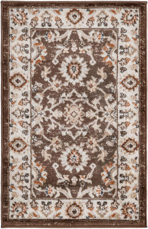 Brown 2' x 3' 1 Charlotte Rectangle Area Rug 100% Polypropylene With Jute Backing Traditional Classical Durable Carpet for Living Dining Office Rooms for Sale at Rug Engine