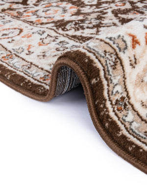 Brown 2' x 10' Charlotte Runner Area Rug 100% Polypropylene With Jute Backing Traditional Classical Durable Carpet for Living Dining Office Rooms for Sale at Rug Engine