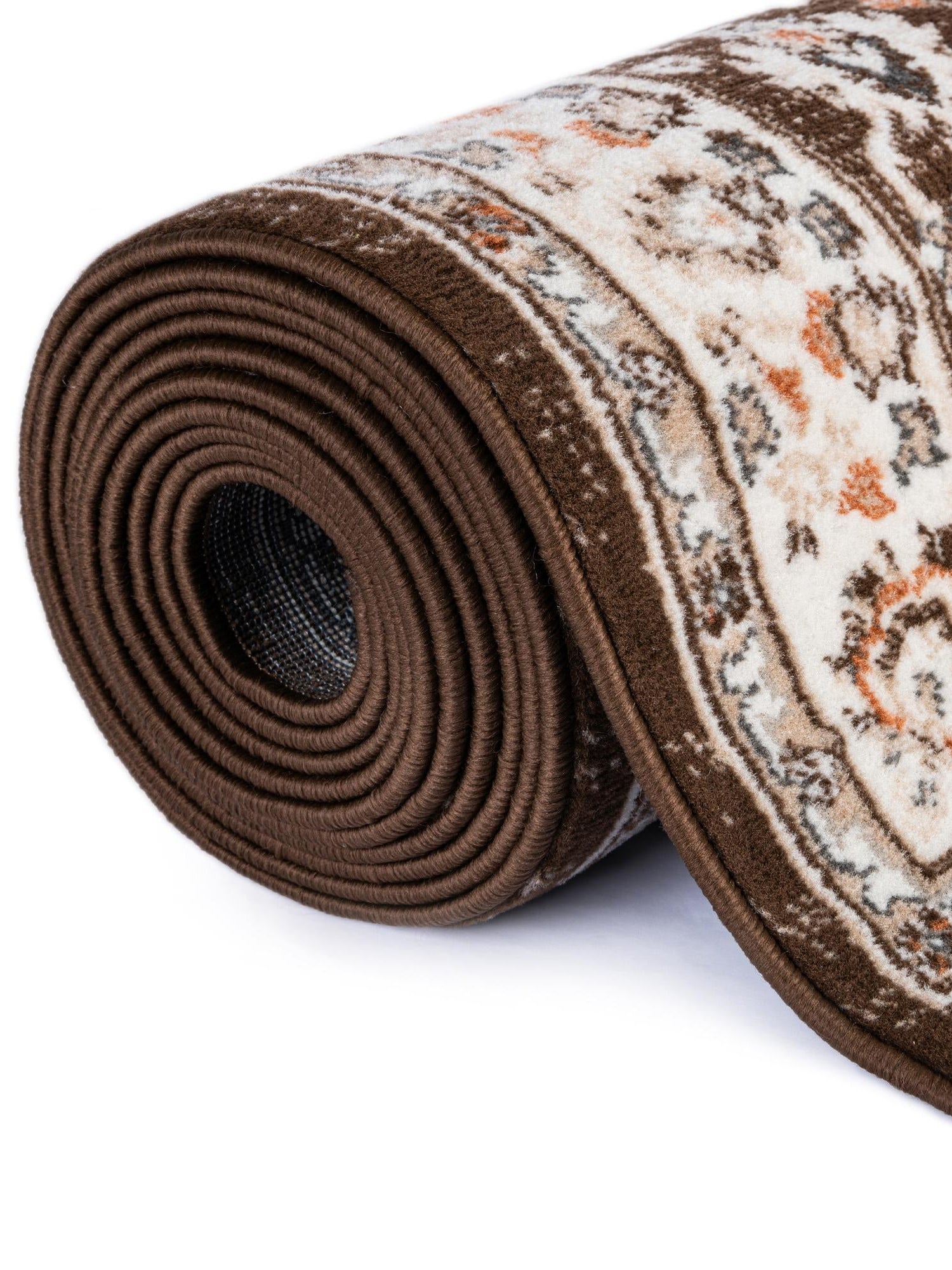 Brown 3' 1 x 13' 1 Charlotte Runner Area Rug 100% Polypropylene With Jute Backing Traditional Classical Durable Carpet for Living Dining Office Rooms for Sale at Rug Engine