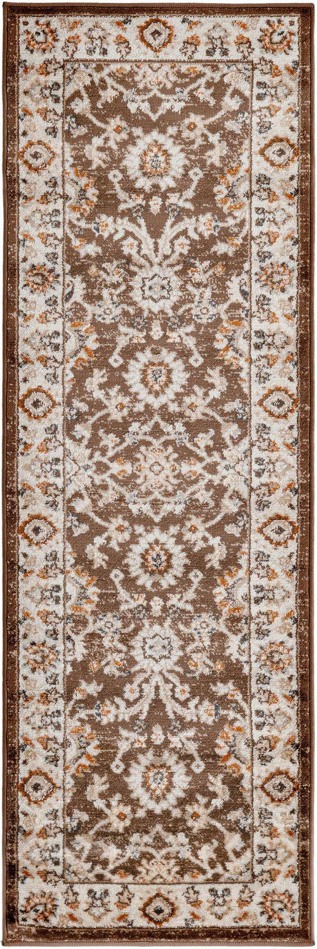 Brown 2' x 6' 1 Charlotte Runner Area Rug 100% Polypropylene With Jute Backing Traditional Classical Durable Carpet for Living Dining Office Rooms for Sale at Rug Engine