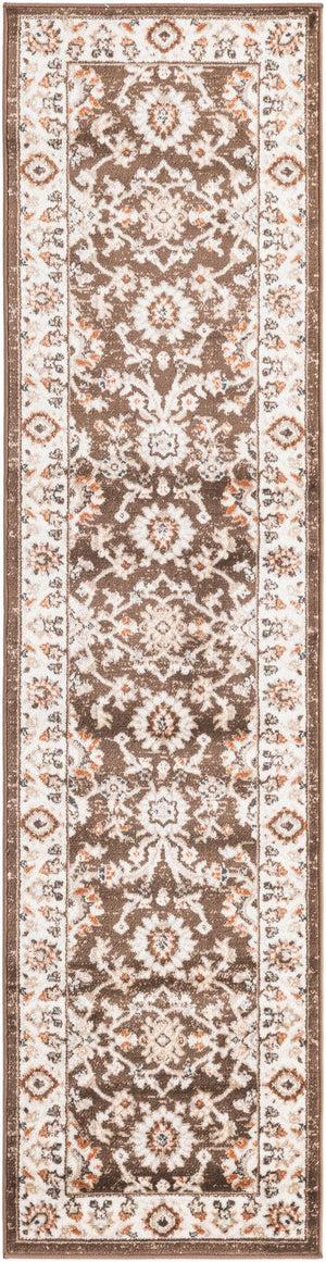 Brown 2' x 8' Charlotte Runner Area Rug 100% Polypropylene With Jute Backing Traditional Classical Durable Carpet for Living Dining Office Rooms for Sale at Rug Engine