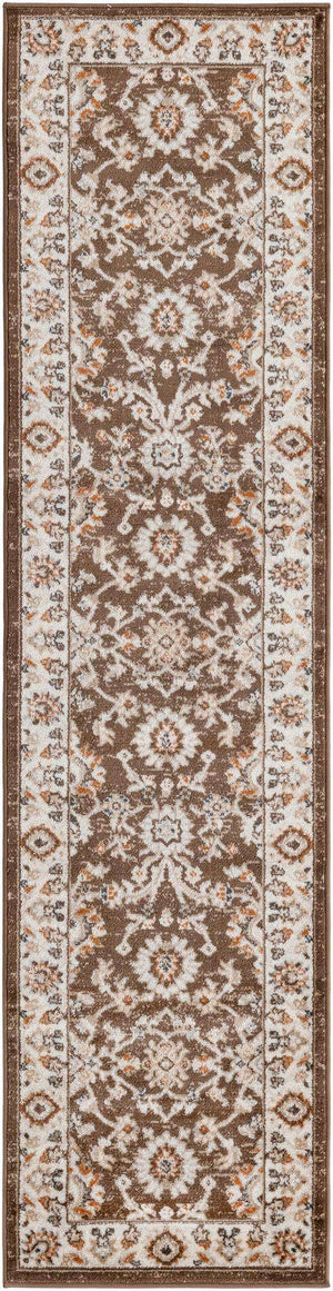 Brown 2' x 8' Charlotte Runner Area Rug 100% Polypropylene With Jute Backing Traditional Classical Durable Carpet for Living Dining Office Rooms for Sale at Rug Engine
