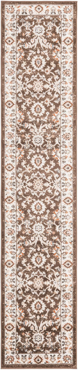 Brown 2' x 10' Charlotte Runner Area Rug 100% Polypropylene With Jute Backing Traditional Classical Durable Carpet for Living Dining Office Rooms for Sale at Rug Engine