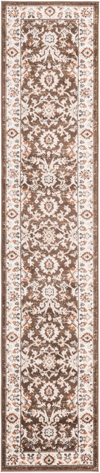 Brown 2' x 10' Charlotte Runner Area Rug 100% Polypropylene With Jute Backing Traditional Classical Durable Carpet for Living Dining Office Rooms for Sale at Rug Engine