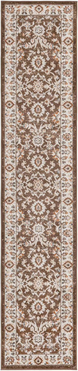 Brown 2' x 10' Charlotte Runner Area Rug 100% Polypropylene With Jute Backing Traditional Classical Durable Carpet for Living Dining Office Rooms for Sale at Rug Engine