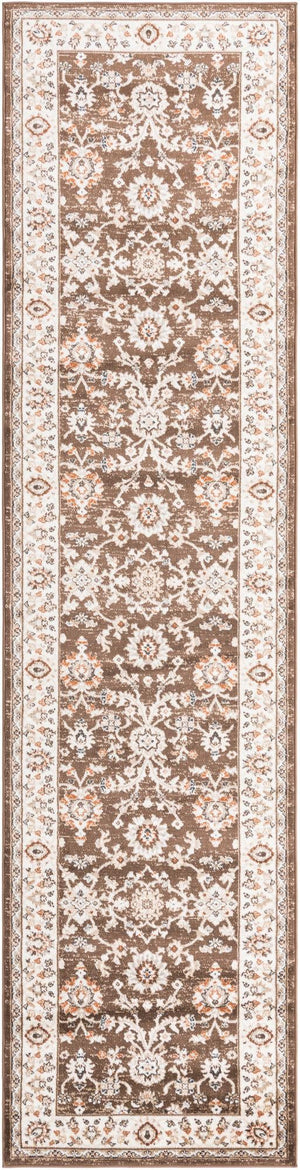 Brown 3' 1 x 13' 1 Charlotte Runner Area Rug 100% Polypropylene With Jute Backing Traditional Classical Durable Carpet for Living Dining Office Rooms for Sale at Rug Engine