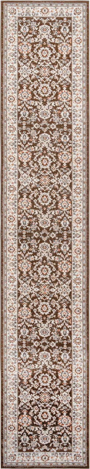 Brown 3' 1 x 16' 5 Charlotte Runner Area Rug 100% Polypropylene With Jute Backing Traditional Classical Durable Carpet for Living Dining Office Rooms for Sale at Rug Engine