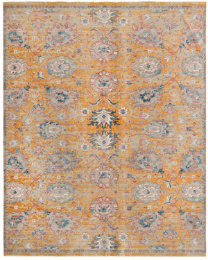 Yellow 10' x 12' 4 Lola Rectangle Area Rug Polypropylene With Jute Backing Traditional Pattern Easy Clean Carpet for Home Interior Design for Sale at Rug Engine