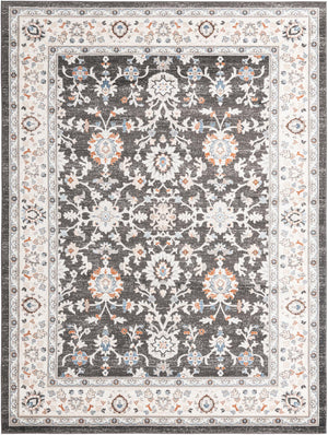 Fume Gray 9' x 12' Charlotte Rectangle Area Rug 100% Polypropylene With Jute Backing Traditional Classical Durable Carpet for Living Dining Office Rooms for Sale at Rug Engine
