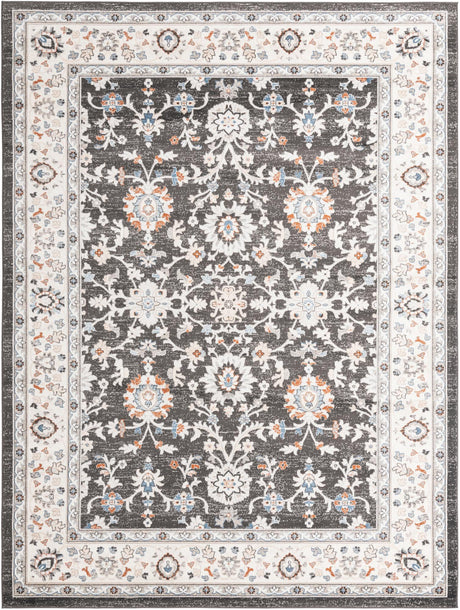 Fume Gray 9' x 12' Charlotte Rectangle Area Rug 100% Polypropylene With Jute Backing Traditional Classical Durable Carpet for Living Dining Office Rooms for Sale at Rug Engine