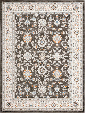 Fume Gray 9' x 12' Charlotte Rectangle Area Rug 100% Polypropylene With Jute Backing Traditional Classical Durable Carpet for Living Dining Office Rooms for Sale at Rug Engine