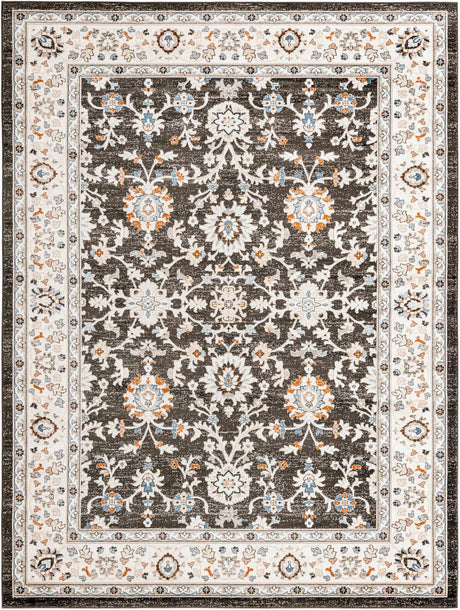 Fume Gray 9' x 12' Charlotte Rectangle Area Rug 100% Polypropylene With Jute Backing Traditional Classical Durable Carpet for Living Dining Office Rooms for Sale at Rug Engine