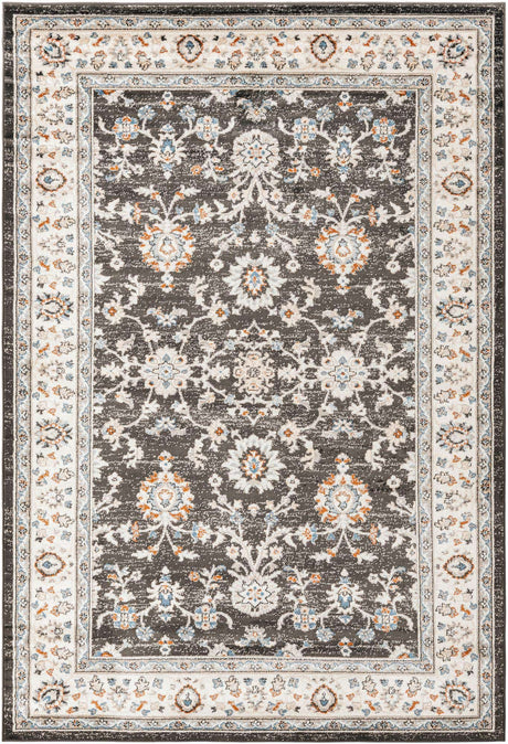 Fume Gray 6' 1 x 9' Charlotte Rectangle Area Rug 100% Polypropylene With Jute Backing Traditional Classical Durable Carpet for Living Dining Office Rooms for Sale at Rug Engine