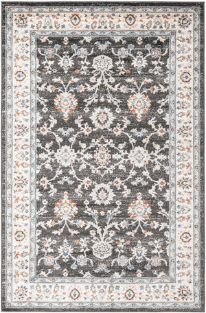 Fume Gray 5' 3 x 8' Charlotte Rectangle Area Rug 100% Polypropylene With Jute Backing Traditional Classical Durable Carpet for Living Dining Office Rooms for Sale at Rug Engine
