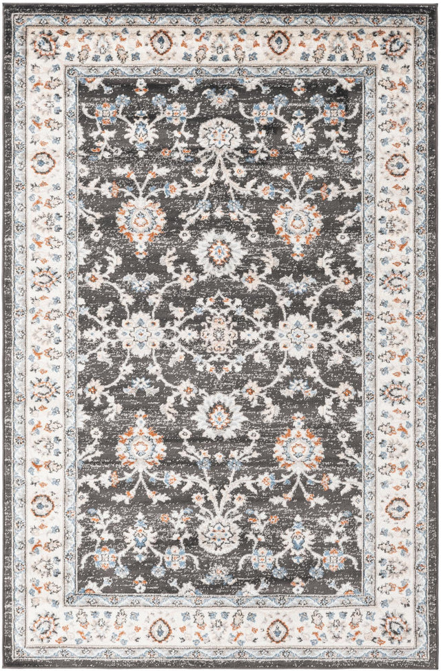Fume Gray 5' 3 x 8' Charlotte Rectangle Area Rug 100% Polypropylene With Jute Backing Traditional Classical Durable Carpet for Living Dining Office Rooms for Sale at Rug Engine