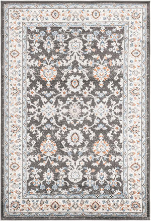 Fume Gray 4' 1 x 6' 1 Charlotte Rectangle Area Rug 100% Polypropylene With Jute Backing Traditional Classical Durable Carpet for Living Dining Office Rooms for Sale at Rug Engine