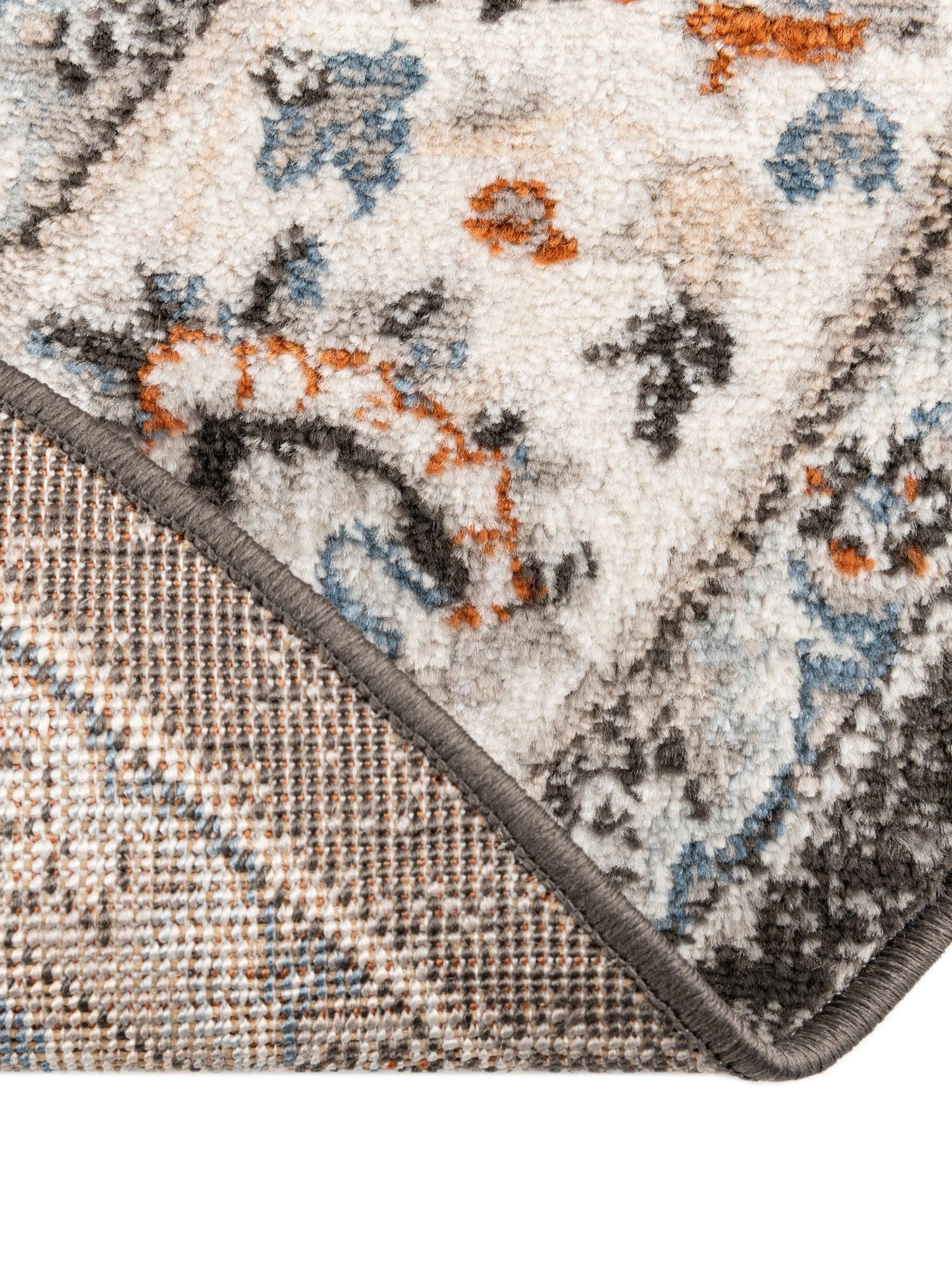 Fume Gray 3' 1 x 3' 1 Charlotte Round Area Rug 100% Polypropylene With Jute Backing Traditional Classical Durable Carpet for Living Dining Office Rooms for Sale at Rug Engine